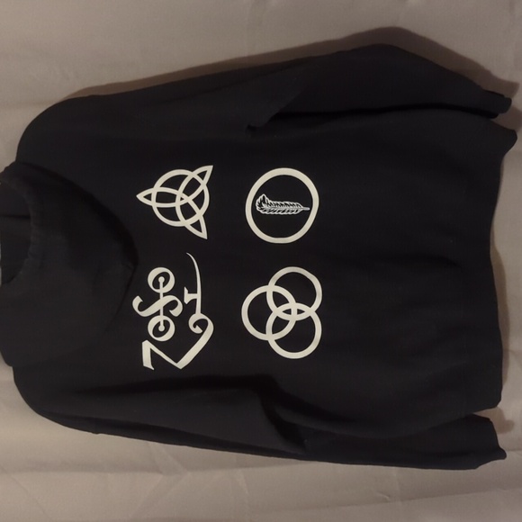 LED ZEPPELIN pullover hoodie with rune symbols on back - Picture 6 of 6